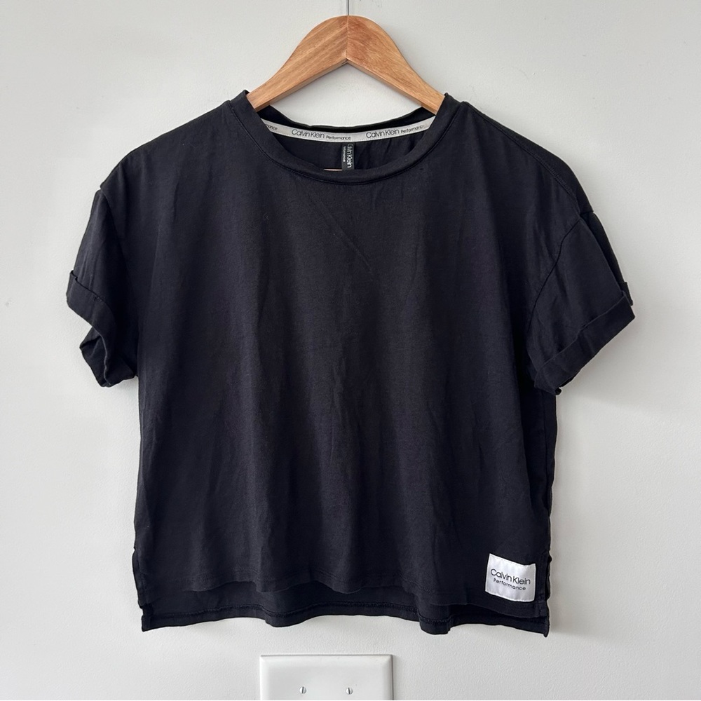 Boxy Cropped T-shirt by CALVIN KLEIN PERFORMANCE